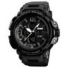 Reloj SKMEI COMBAT 1343 Fechador 3 Horarios Timer Waterproof - Negro