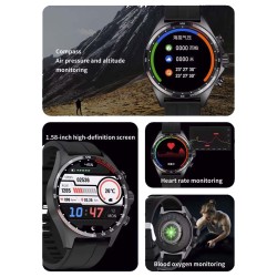 Reloj SmartWatch Skmei S245 Hombre Elegante IP67 Android iOS - Negro
