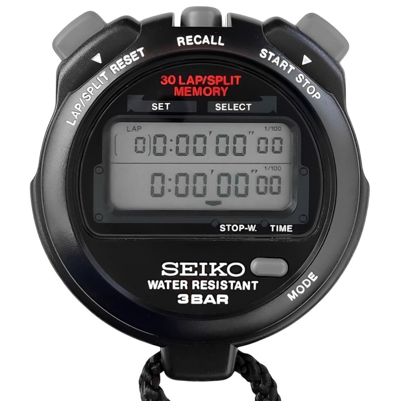 Cronómetro SEIKO S031 Rango 10 Horas 30 Memorias 01/100 Japonés