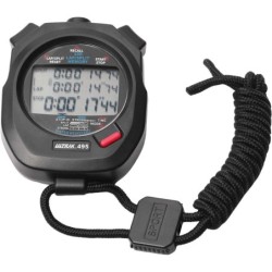 Cronómetro Ultrak 495 Rango 10 Hrs 100 Memorias Duales 01/100 - Negro