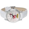 Reloj Mujer Disney Minnie Mouse Analógico Casual Piel Blanco W002759