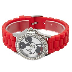 Reloj Mujer Disney Mickey Mouse Analógico Silicona Acero - MK1232