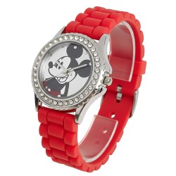 Reloj Mujer Disney Mickey Mouse Analógico Silicona Acero - MK1232