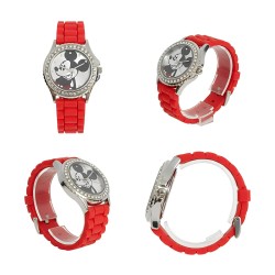 Reloj Mujer Disney Mickey Mouse Analógico Silicona Acero - MK1232