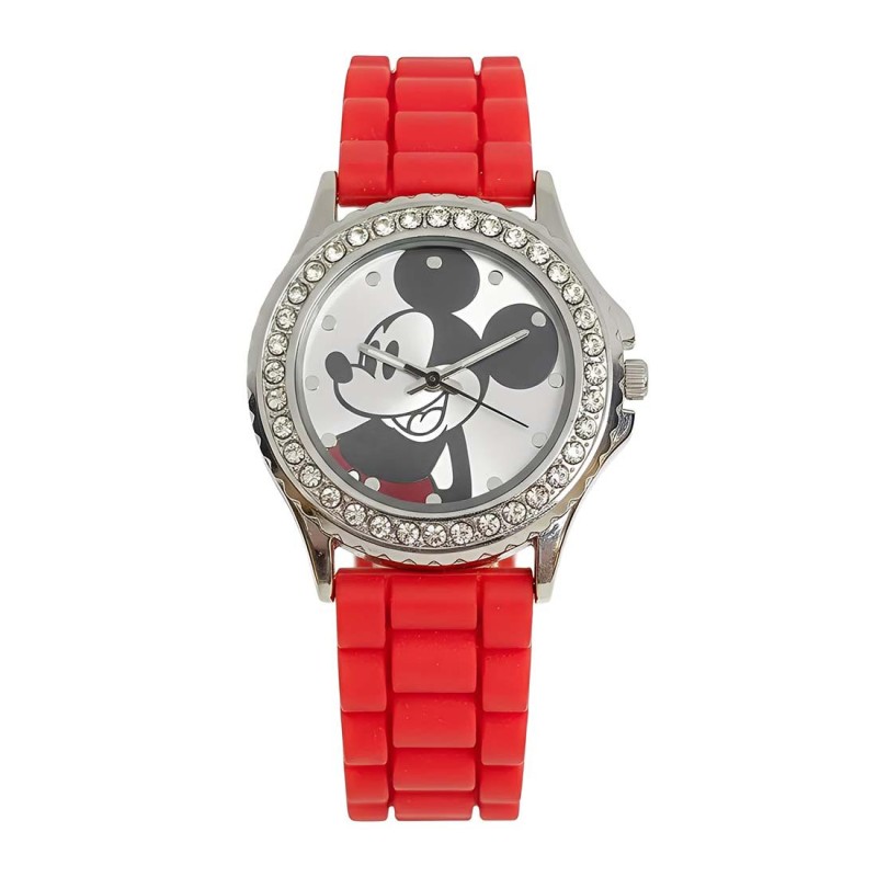 Reloj Mujer Disney Mickey Mouse Analógico Silicona Acero - MK1232