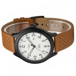 Reloj Hombre TIMEX Express Analogico Indiglo Correa Piel Camel