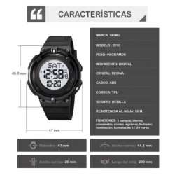 Reloj Skmei Dynamic Hombre Digital Dual Deportivo Multifunción 2010