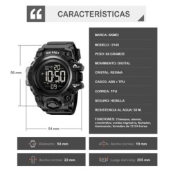 Reloj Skmei Ranger Hombre Digital Deportivo Dual Multifunción 2140