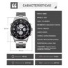 Reloj Skmei Ocean Hombre Analógico Digital Casual Retroiluminado 2205