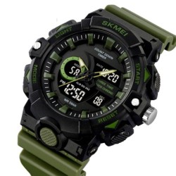 Reloj Skmei Shadow Hombre Analógico Digital Deportivo Verde 2225
