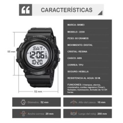 Reloj SKMEI Crab Hombre 2230 Digital Deportivo Multifunción 2230