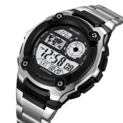 Reloj Skmei Terra Hombre Digital Deportivo Dual Luz LED Acero 2473