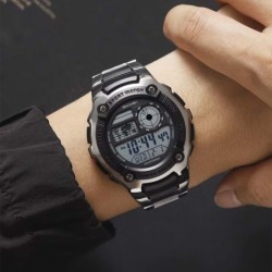 Reloj Skmei Terra Hombre Digital Deportivo Dual Luz LED Acero 2473