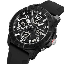 Reloj Skmei Layer Hombre Analógico Digital Luz LED Cronometro 2487