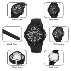 Reloj Skmei Layer Hombre Analógico Digital Luz LED Cronometro 2487