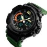 Reloj SKMEI COMBAT 1343 Fechador 3 Horarios Timer Waterproof - Verde