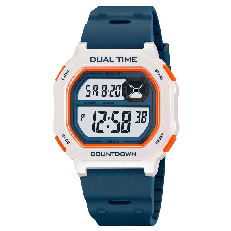 Reloj Skmei Block Hombre Digital Deportivo Alarma Luz Tiempo Dual 2543