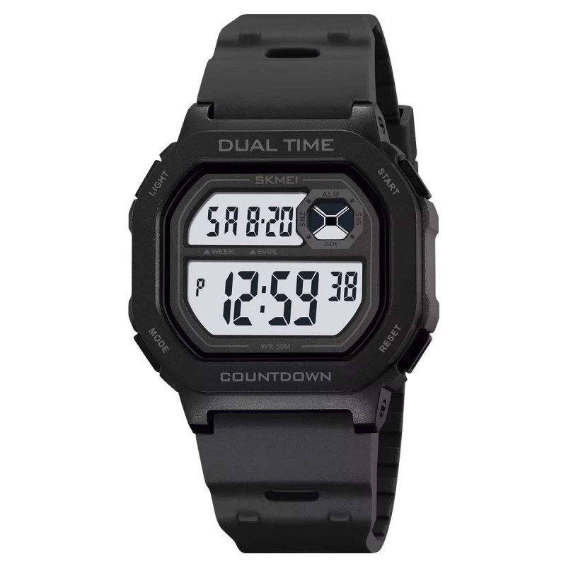 Reloj Skmei Block Hombre Digital Deportivo Alarma Luz Tiempo Dual 2543