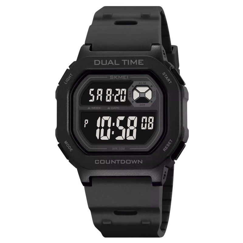 Reloj Skmei Block Hombre Digital Deportivo Alarma Luz Tiempo Dual 2543