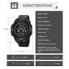 Reloj Skmei Sentinel Hombre Digital Deportivo Alarma Zona Dual 2565