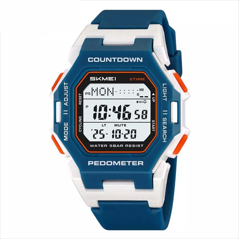 Reloj Skmei Motion Unisex Digital Deportivo Podometro 5 Alarmas 2596