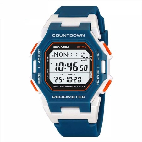 Reloj Skmei Motion Unisex Digital Deportivo Podometro 5 Alarmas 2596