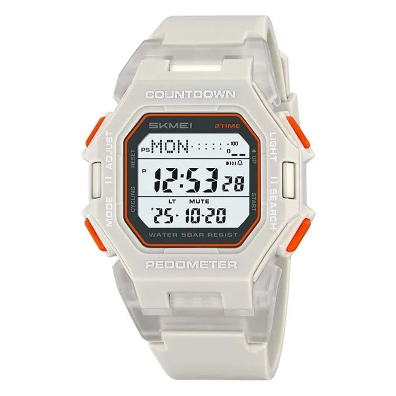 Reloj Skmei Motion Unisex Digital Deportivo Podometro 5 Alarmas 2596