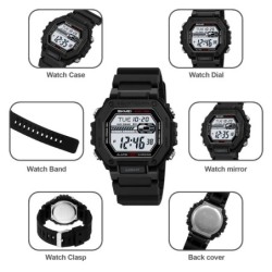 Reloj Skmei Pulse Hombre Digital Deportivo Dual Multifunción 2523