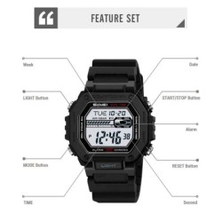 Reloj Skmei Pulse Hombre Digital Deportivo Dual Multifunción 2523