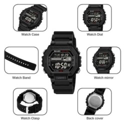 Reloj Skmei Pulse Hombre Digital Deportivo Dual Multifunción 2523