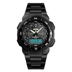 Reloj SKMEI 1370 Horizon Dual Alarma Crono Fechador Light WR - Negro
