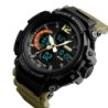 Reloj SKMEI COMBAT 1343 Fechador 3 Horarios Timer Waterproof - Caqui