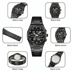 Reloj Skmei Octane Hombre Ana-Digi Casual 3 Tiempos Multifunción 2624