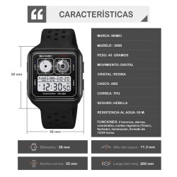 Reloj Skmei Gauge Hombre Digital Deportivo Multifunción Luz 2688