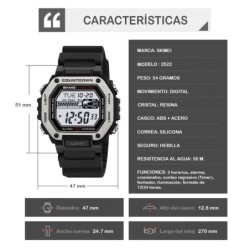 Reloj Skmei Action Hombre Digital Deportivo Dual Multifunción 2522