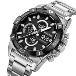 Reloj Skmei Titán Hombre Analógico Digital Deportivo Acero 2593