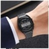 Reloj Skmei Retro Hombre Digital Casual Multifunción Acero Negro 2653