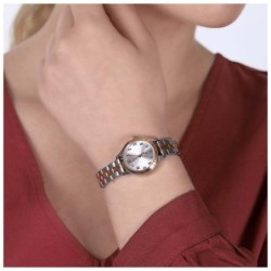 Reloj Mujer CARAVELLE BULOVA Analógico Cuarzo Casual Bicolor 45L175