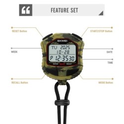 Cronómetro Skmei Digital Timer 100 Memorias Rango 10 hrs Negro 2345