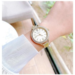 Reloj Caravelle New York 44L131 Mujer Piel Bisel Decorado - Oro Rosa
