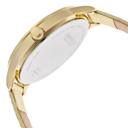 Reloj Caravelle New York 44L131 Mujer Piel Bisel Decorado - Dorado