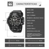 Reloj Skmei Proteus Hombre Analógico Digital Multifunción Negro 2625