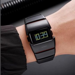 Reloj Skmei Droid Hombre Digital Futurista Moderno Led Negro Rojo 2722