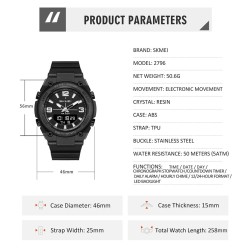 Reloj Skmei Radar Hombre Digital Analógico Deportivo Militar 2796