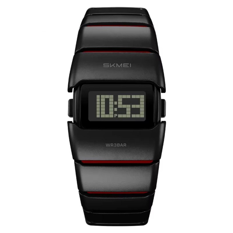 Reloj Skmei Droid Hombre Digital Futurista Moderno Led Negro Rojo 2722