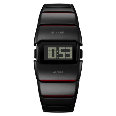 Reloj Skmei Droid Hombre Digital Futurista Moderno Led Negro Rojo 2722