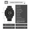 Reloj SKMEI 2740 Hombre Digital Deportivo Multifunción Táctico Negro