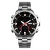 Reloj SKMEI Cirrus 1146 Japan Sistema Dual Multifunción Acero - Negro