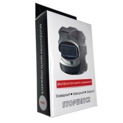Cronómetro Generico RS020 Fechador Alarma Split Rango 24 Hr – Negro